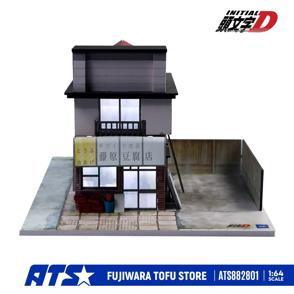 ATS882801 Fujiwara Tofu Shop Diorama - Front View
