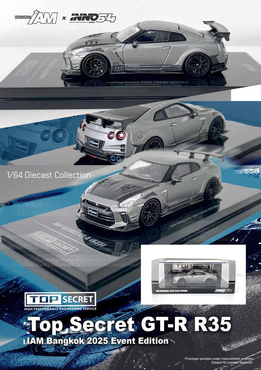 Inno64 1:64 Scale IAM Thailand 2025 Event Edition Top Secret Nissan GT-R (R35)