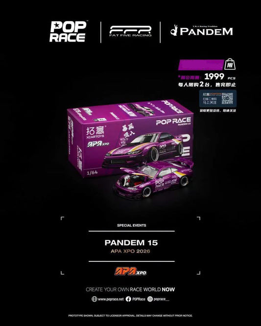 POP RACE X Fat Five Racing Pandem 15 Purple APA XPO 2026 Exclusive