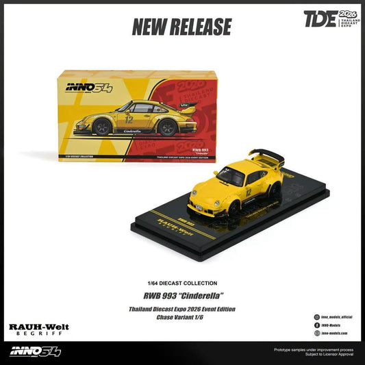 Inno64 RWB 993 "Cinderella" #12 Thailand Diecast Expo 2026 Event Edition (Chase Variant 1/6)