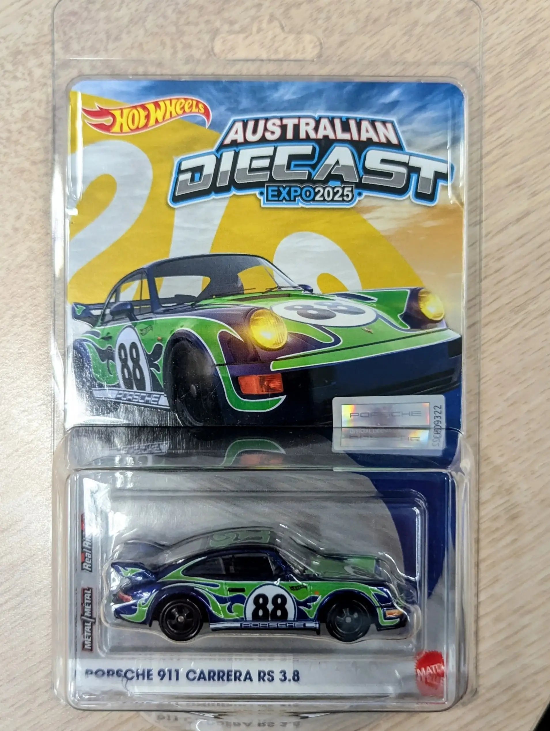 ホットウィール 2025 - ポルシェ 911 カレラ RS 3.8 Hot Wheels 2025 Australian Diecast EXPO 2025 Porsche 911 Carrera