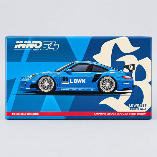Inno64 LBWK 997 Canadian Diecast Expo 2026 Event Edition (Blue #85)