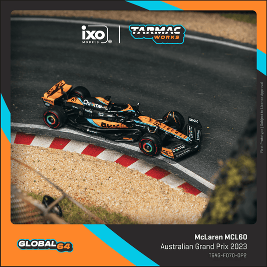 Tarmac Works 1:64 Scale McLaren MCL60 Australian Grand Prix 2023 Oscar Piastri