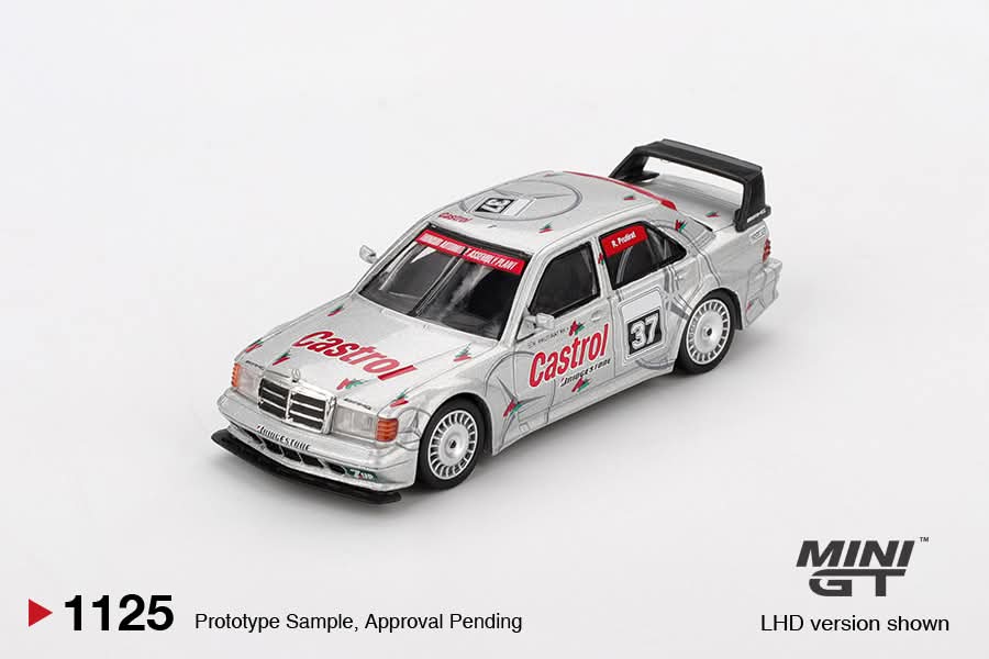 MINI GT #1125 ( MGT01125-BL ) Mercedes-Benz 190E 2.5-16 Evolution #37 1995 SE Asia Touring Car Championship sher packaging