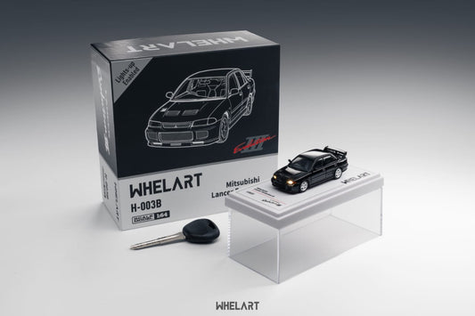 Whelart H-003B 1:64 Mitsubishi Lancer Evolution III Black (Lights-Up Edition)