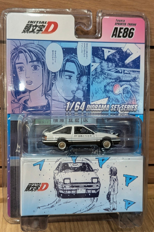Hot Wheels 2026 Japan Convention Event Exclusive - Hobby JAPAN 1/64 Initial D Diorama Set (Toyota Sprinter Trueno AE86)