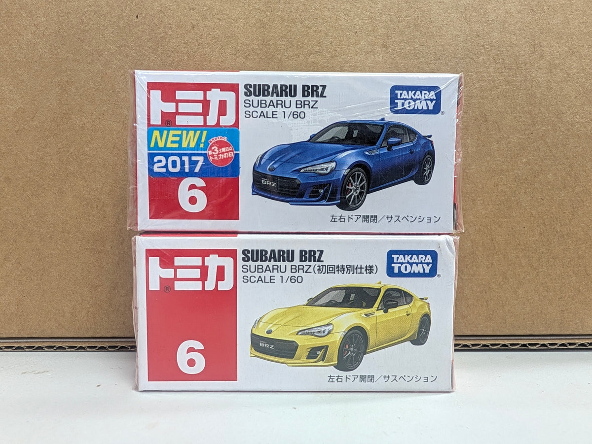 2017 Tomica #6 Subaru Brz Set of 2