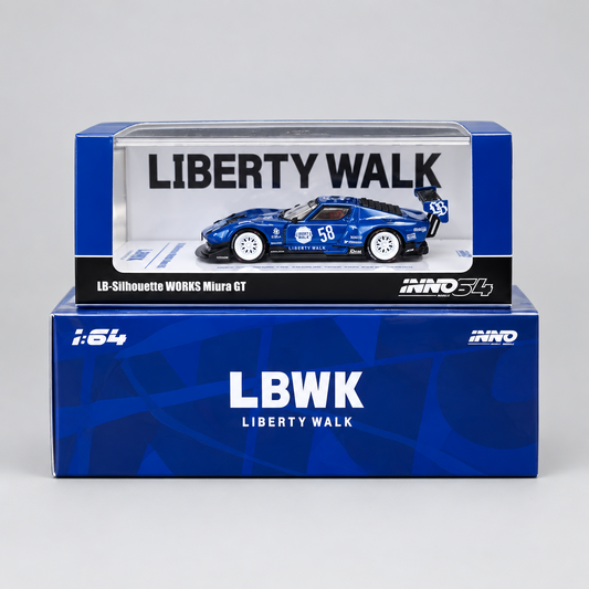 Inno64 LB-Silhouette WORKS Miura GT #58 Liberty Walk (INNO USA Miami Los Angeles Tour 2026 Exclusive)