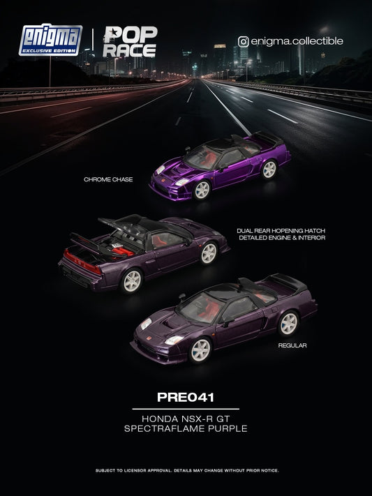 POP RACE PRE041 Honda NSX-R GT Spectraflame Purple Enigma Exclusive