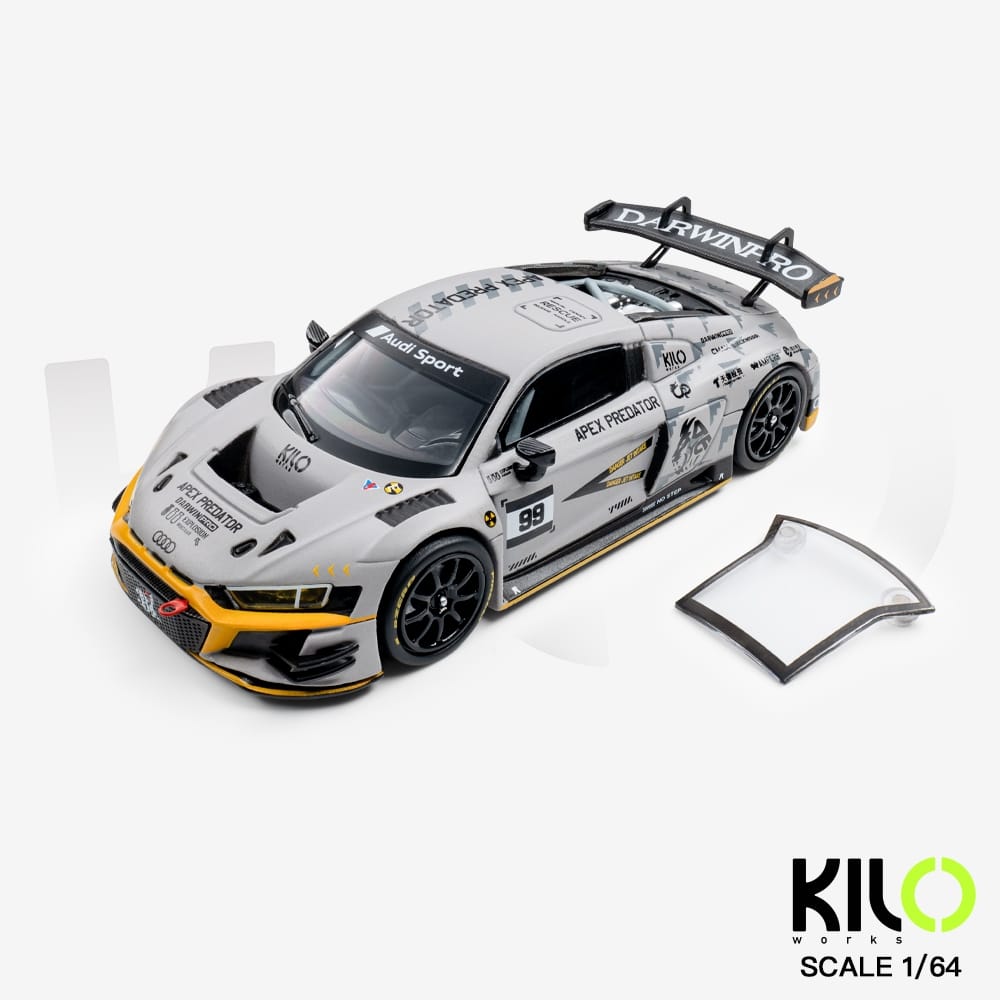 KILO Works x DarwinPRO Audi R8 LMS GT3 EVO II Air Force Grey 99# - Side View 2