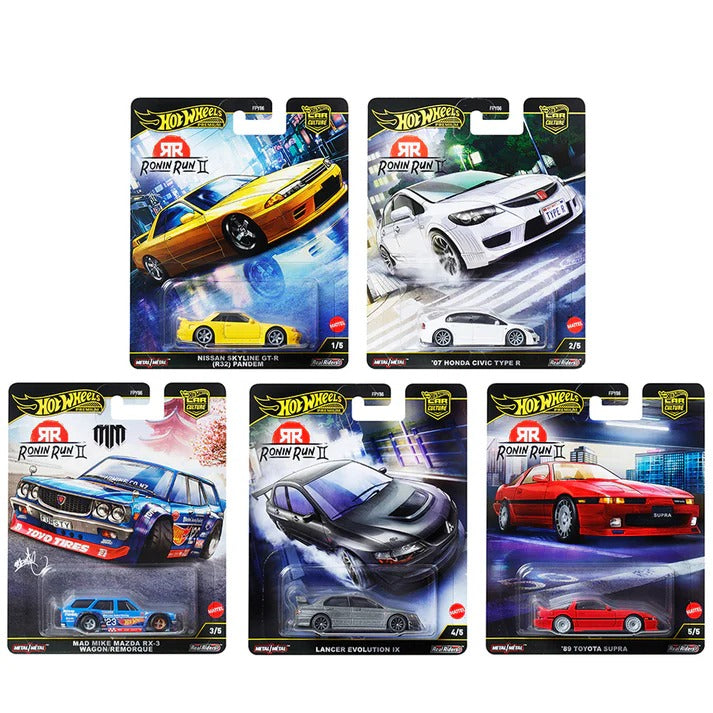 Hot Wheels Car Culture 2025 FPY86-965M Ronin Run set of 5pcs