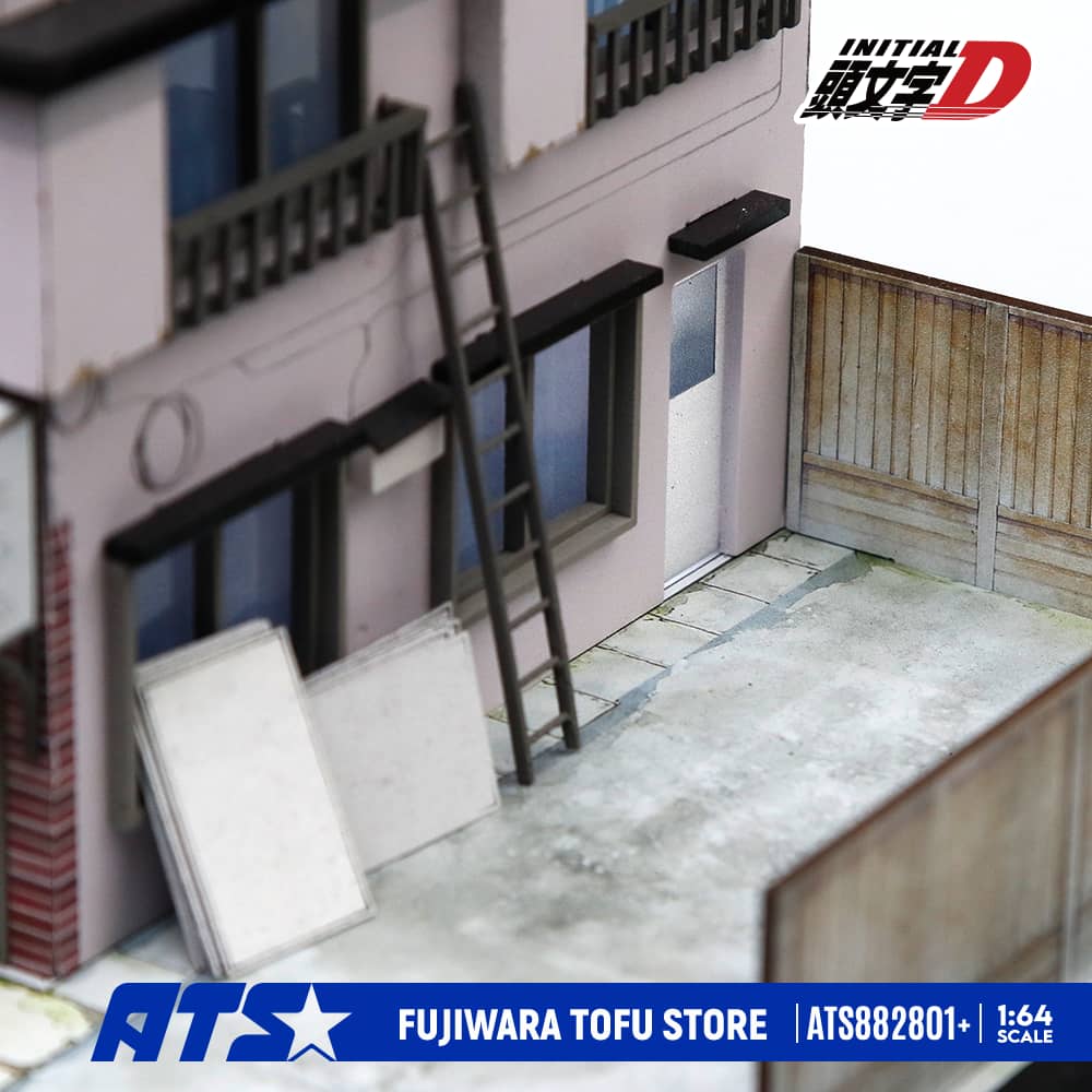 ATS882801 Fujiwara Tofu Shop Diorama - With Cars