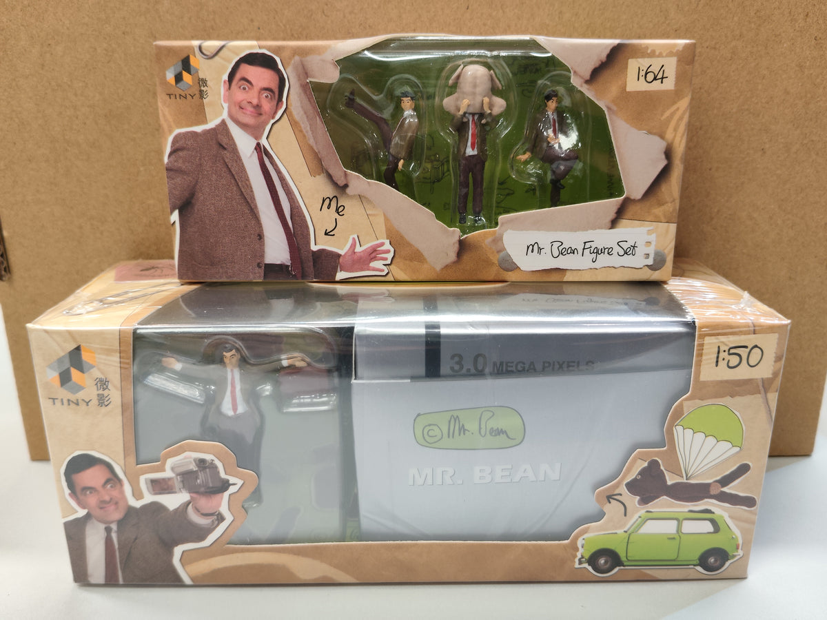 TINY MR.BEAN FIGURE SET with Mini Cooper