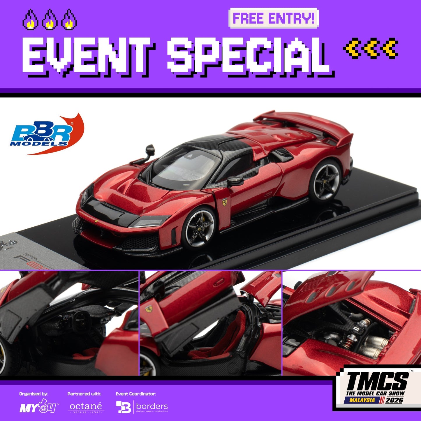 BBR Models Ferrari F80 Red TMCS2026 Event Special