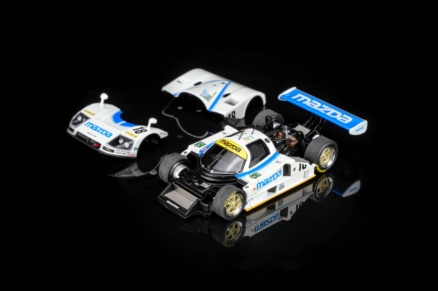 Motor Helix M60113 Mazda 787B #18 opening parts detail