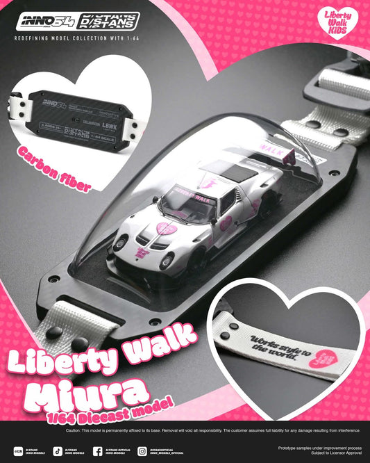 Inno64 x D/Stans Liberty Walk Miura LBWKids Carbon Fiber Base 1:64