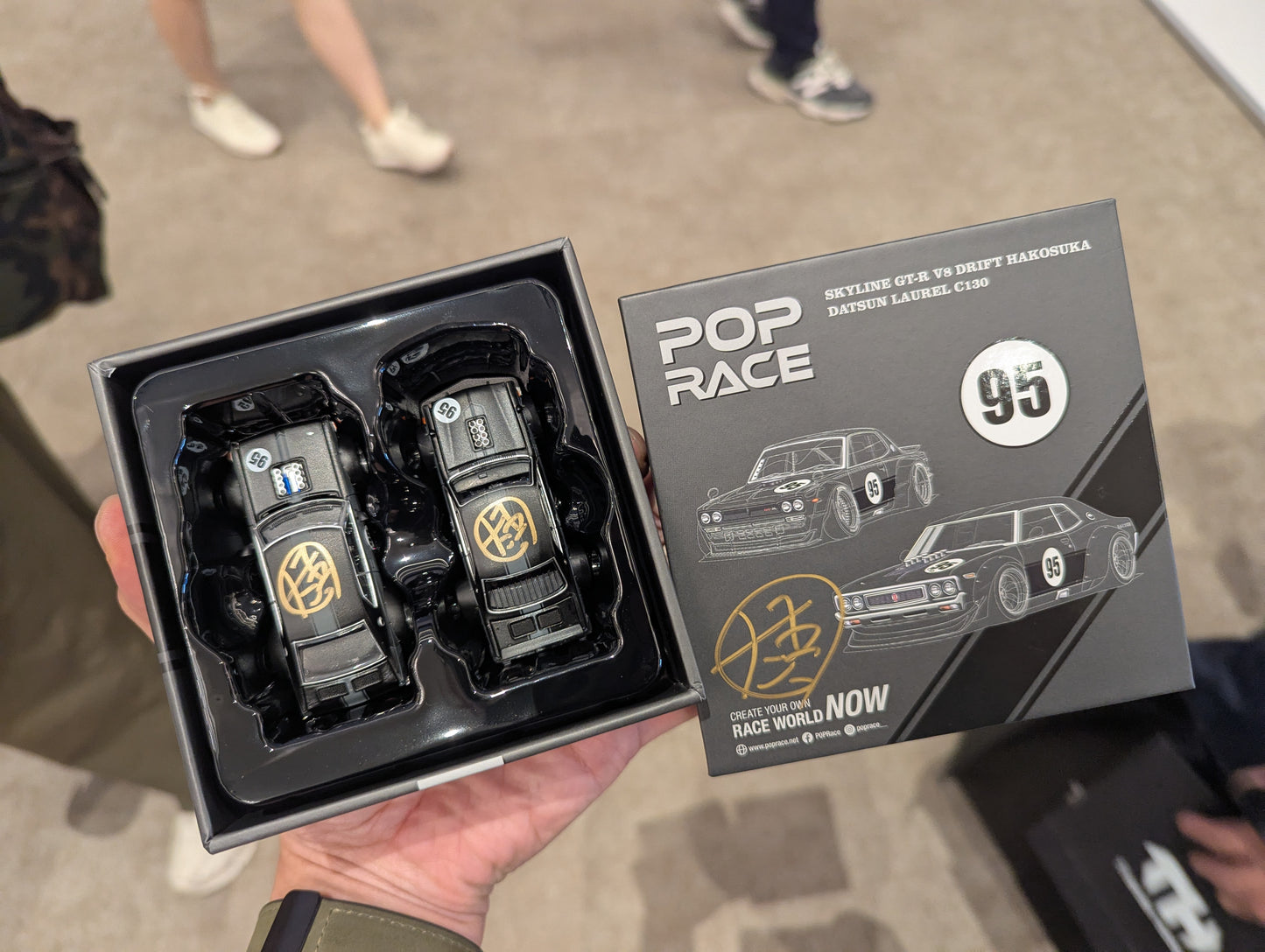 Pop Race x Hong Kong Toycar Salon 2025 Pop Race 1/64 Event Special Set signature by Daigo Saito