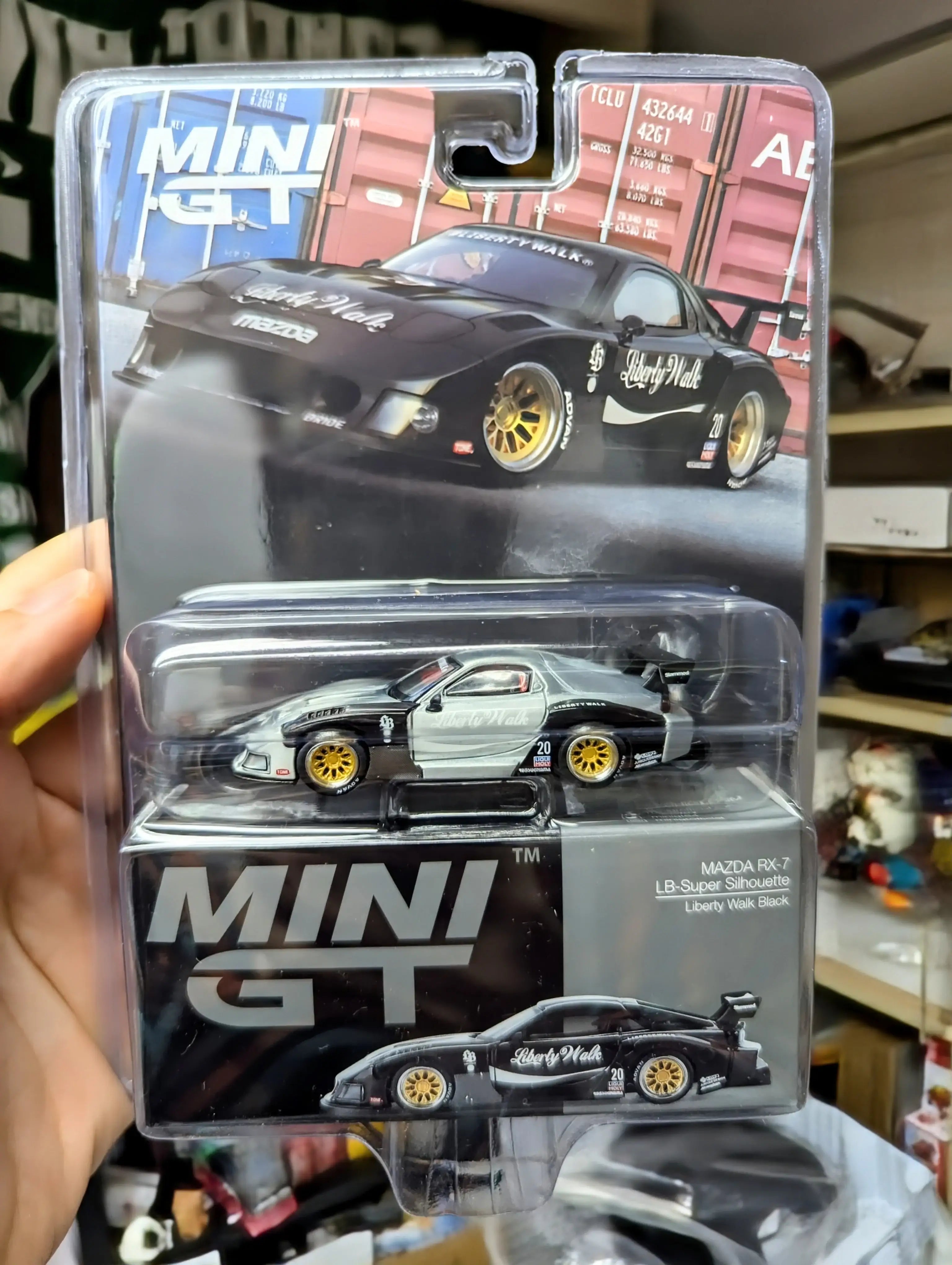 Mini GT 1:64 #785 MAZDA RX-7 LB-Super Silhouette Liberty Walk Black Ch ...