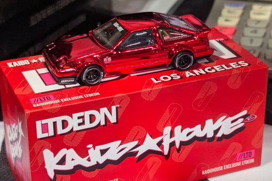 Kaido House KHM234 Toyota AE86 Sprinter Trueno LTDEDN L.A. Chrome Red