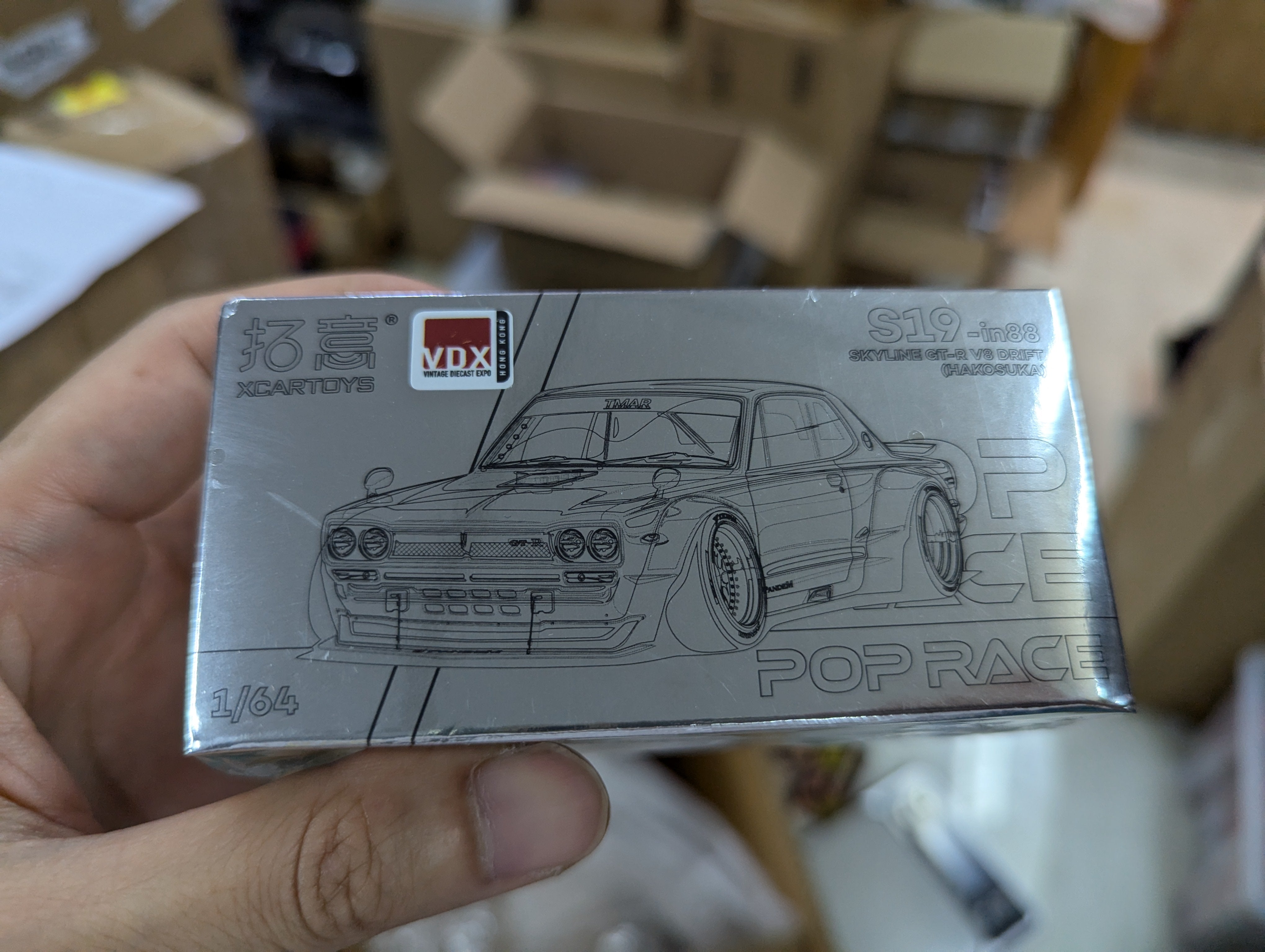 Pop Race X Cartoys 1/64 S19-in88 Skyline GT-R V8 Drift