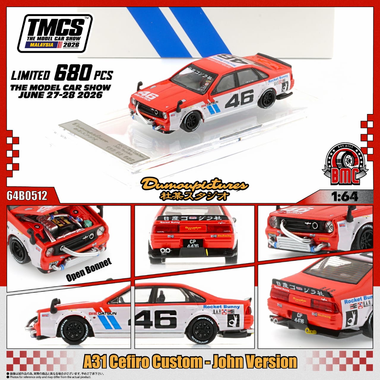 BMC Dumoupictures 64B0512 A31 Cefiro Custom John Version TMCS2026