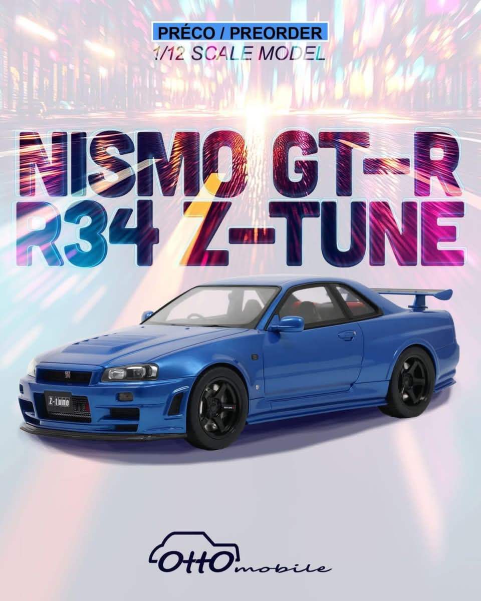 shipping included] OTTO Mobile G082 1:12 scale NISSAN SKYLINE R34