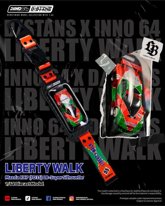 Inno64 x D/Stans Liberty Walk Mazda RX7 FD3S LB-Super Silhouette #55 1:64