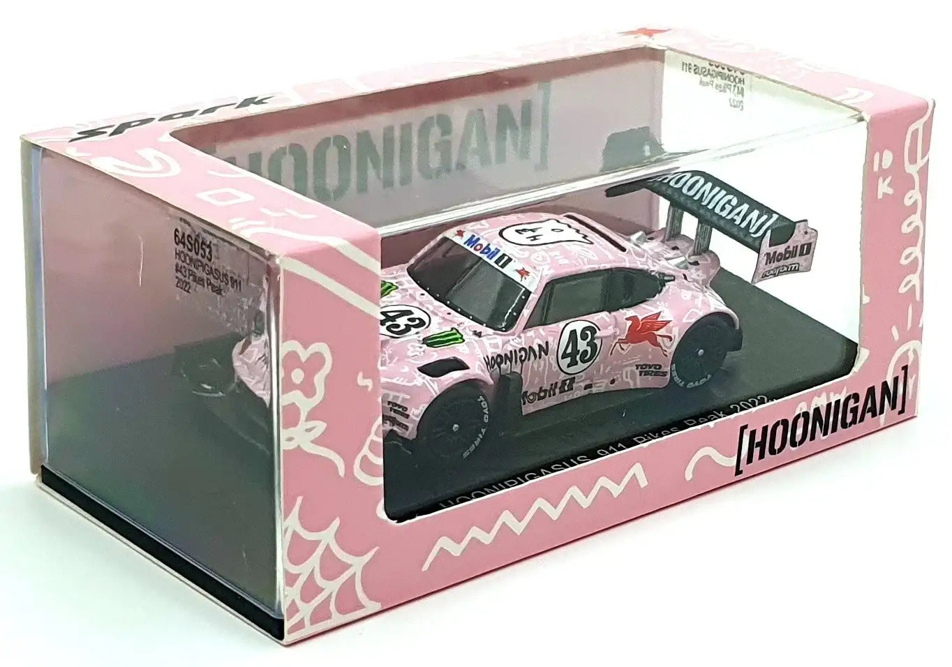 Spark Spark 1:64 Scale Porsche "Hoonipigasus" 911 #43 Block "Pikes Peak" (2022) 64S053