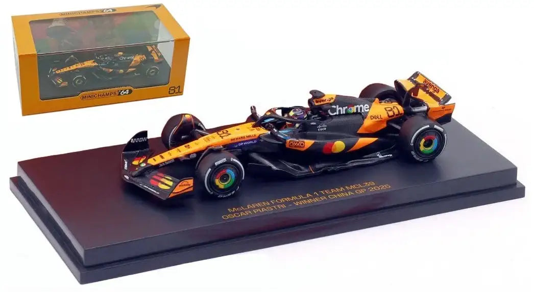 Minichamps 1/64 McLAREN MCL39 OSCAR PIASTRI WINNER CHINA GP 2025