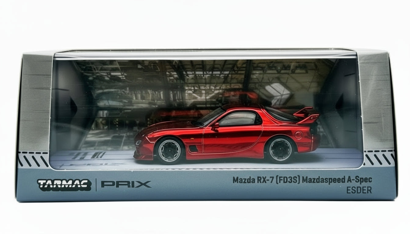 (Chase) Tarmac Works x PRIX limited edition 1:64 Scale  Mazda RX-7 (FD3S) Mazdaspeed A-Spec, ESDER