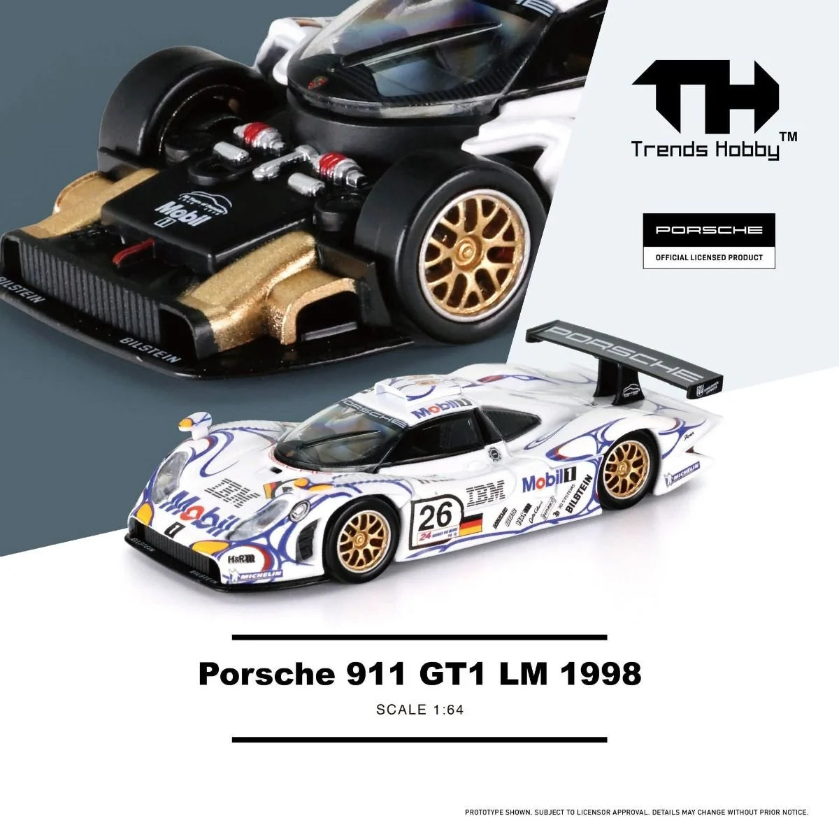 Trends Hobby 1:64 Scale Porsche 911 GT1 LM 1998