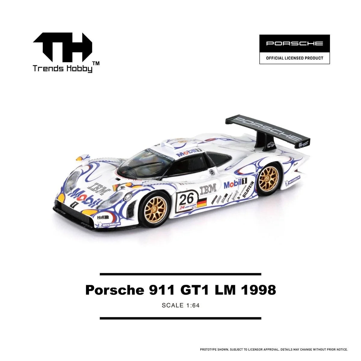 Trends Hobby 1:64 Scale Porsche 911 GT1 LM 1998