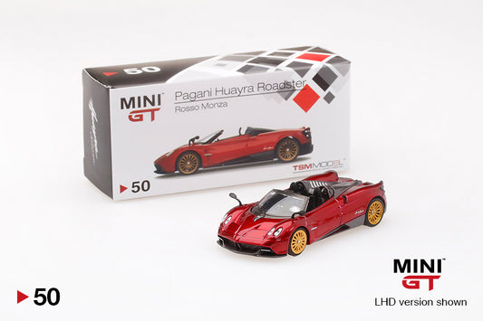 Mini GT #50 Pagani Huayra Roadster Rosso Monza