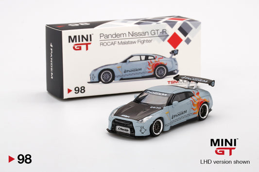 Mini GT #98 Pandem Nissan GT-R ROCAF Malataw Flighter