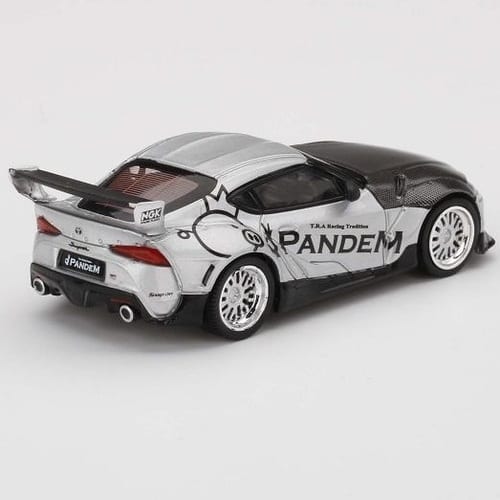 Mini GT Japan Toys R us Exclusive 1:64 Scale Pandem GR Supra (A90) Silver