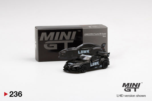 Mini GT 1:64 Scale #236 LB WORKS Toyota GR Supra Black