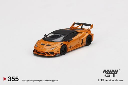 Mini GT #355 1/64 LB★WORKS Lamborghini Huracán GT Arancio Borealis