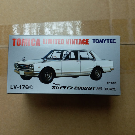 Tomica Limited Vintage LV-176b Nissan Skyline 2000GTR 1:64 SCALE  White