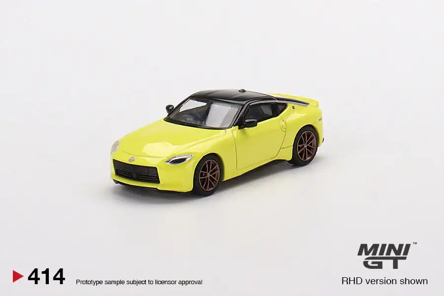 Mini GT #414 Nissan Fairlady Proto Spec Ikazuchi Yellow 1:64 scale
