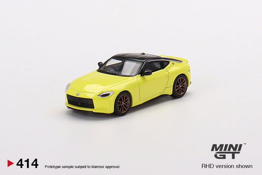 Mini GT #414 Nissan Fairlady Proto Spec Ikazuchi Yellow 1:64 scale