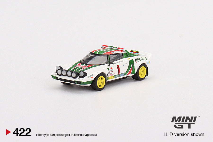 Mini GT #422 Lancia Stratos HF 1977 Rally MonteCarlo Winner #1 Mini GT