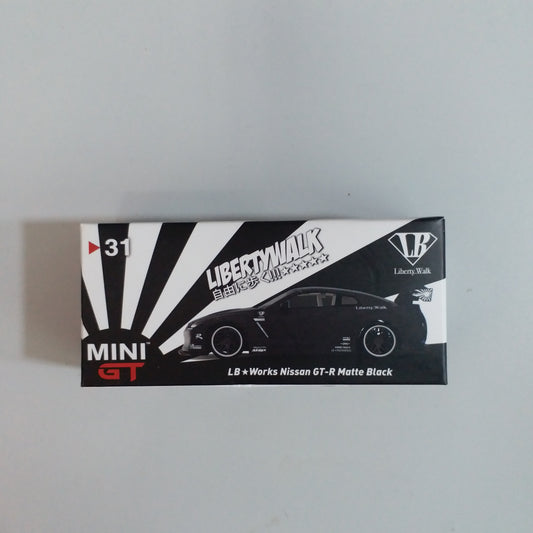 Mini GT #31 LB Works Nissan GT-R Matte Black (Unseal)