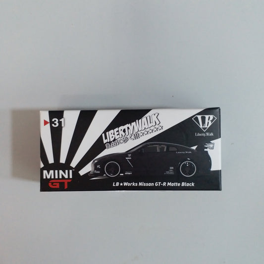 Mini GT #31 LB Works Nissan GT-R Matte Black (Unseal)