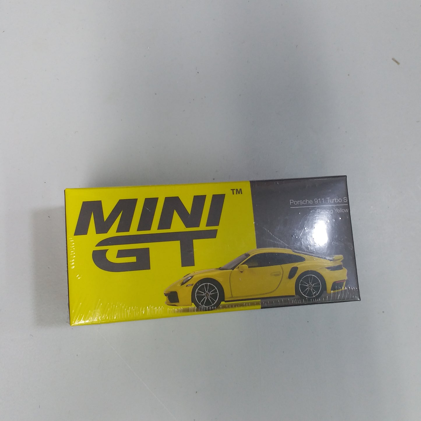 Mini GT #497 Porsche 911 Turbo S Racing Yellow