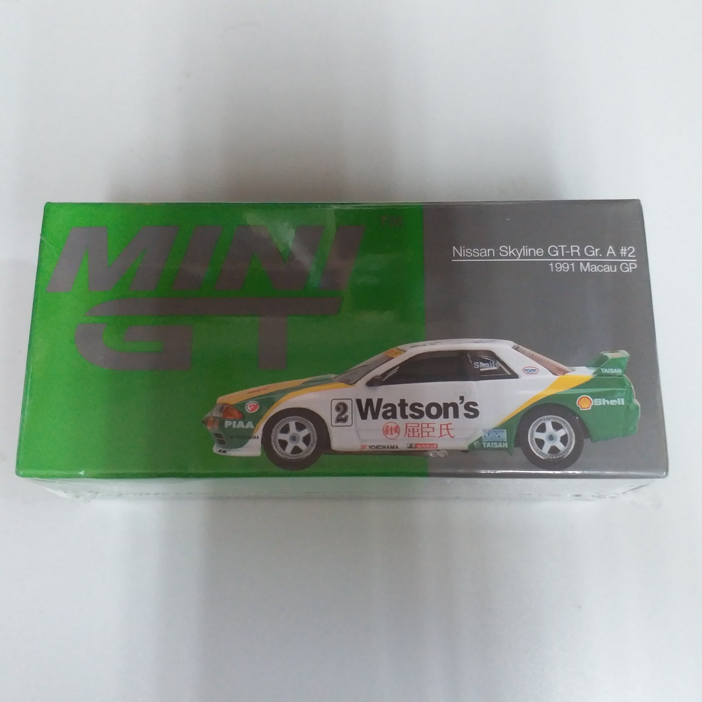 Mini GT #377 1:64 Nissan Skyline GT-R Gr.A #2 1991 Macau GP