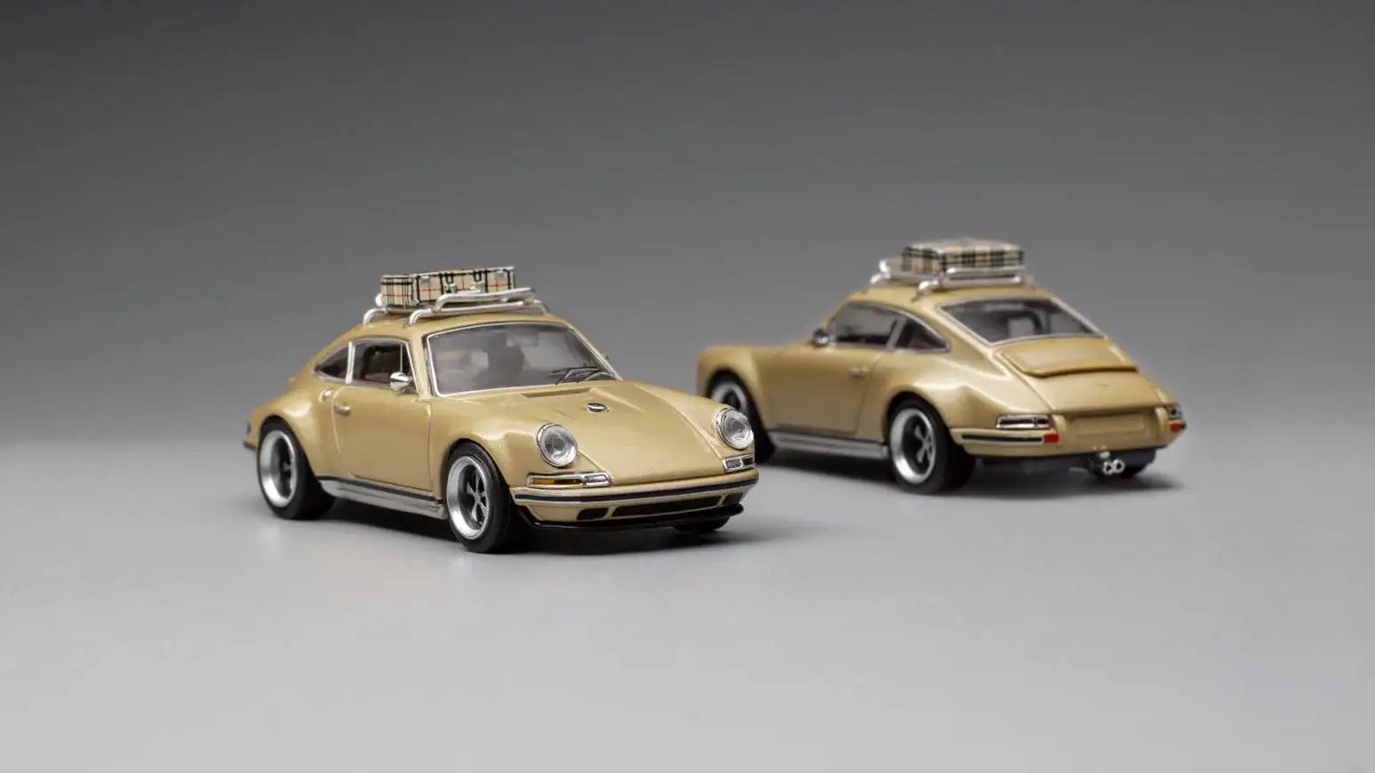Pop Race 1:64 Scale Porsche 911 (964) Singer (Gold) – Mobile Garage HK