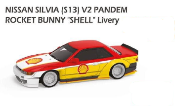 Inno64 Nissan Silvia S13 Rocket Bunny V2 Pandem Shell Livery