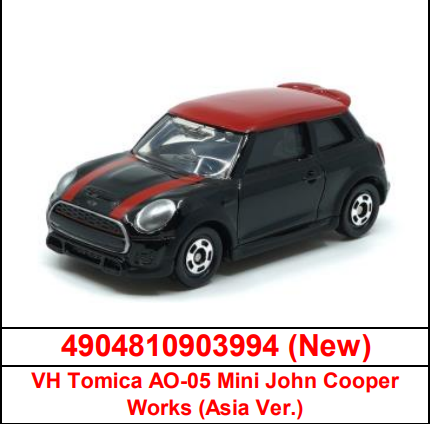 Tomica Asia Original Exclusive AO-05 Mini John Cooper Works