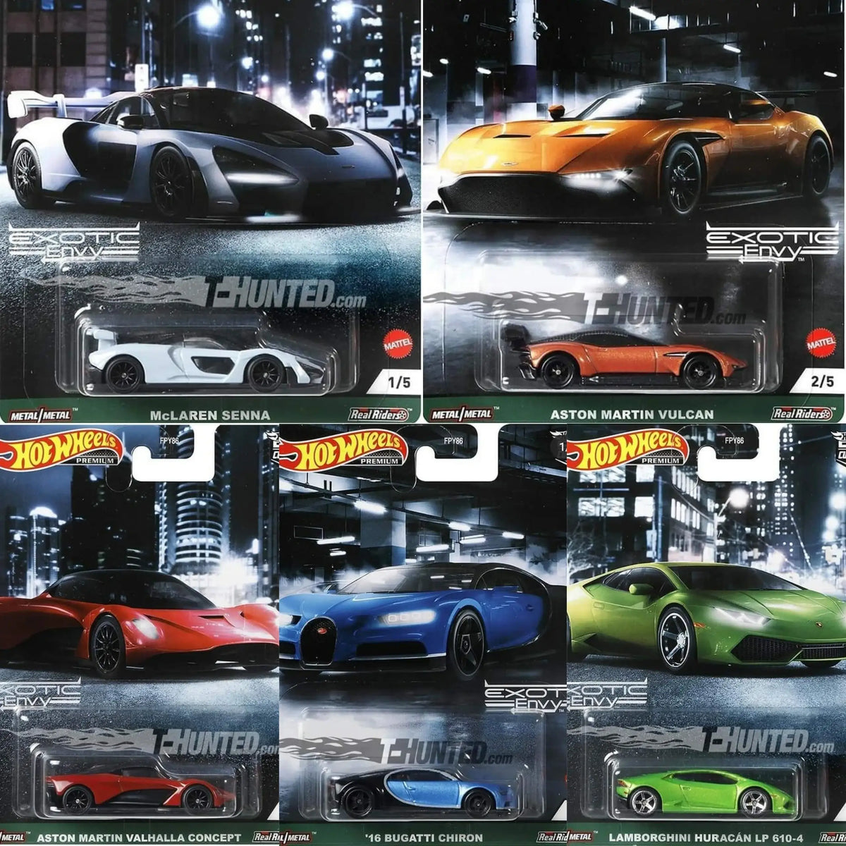 Hot Wheels 2023 Exotic Envy Set of 5
