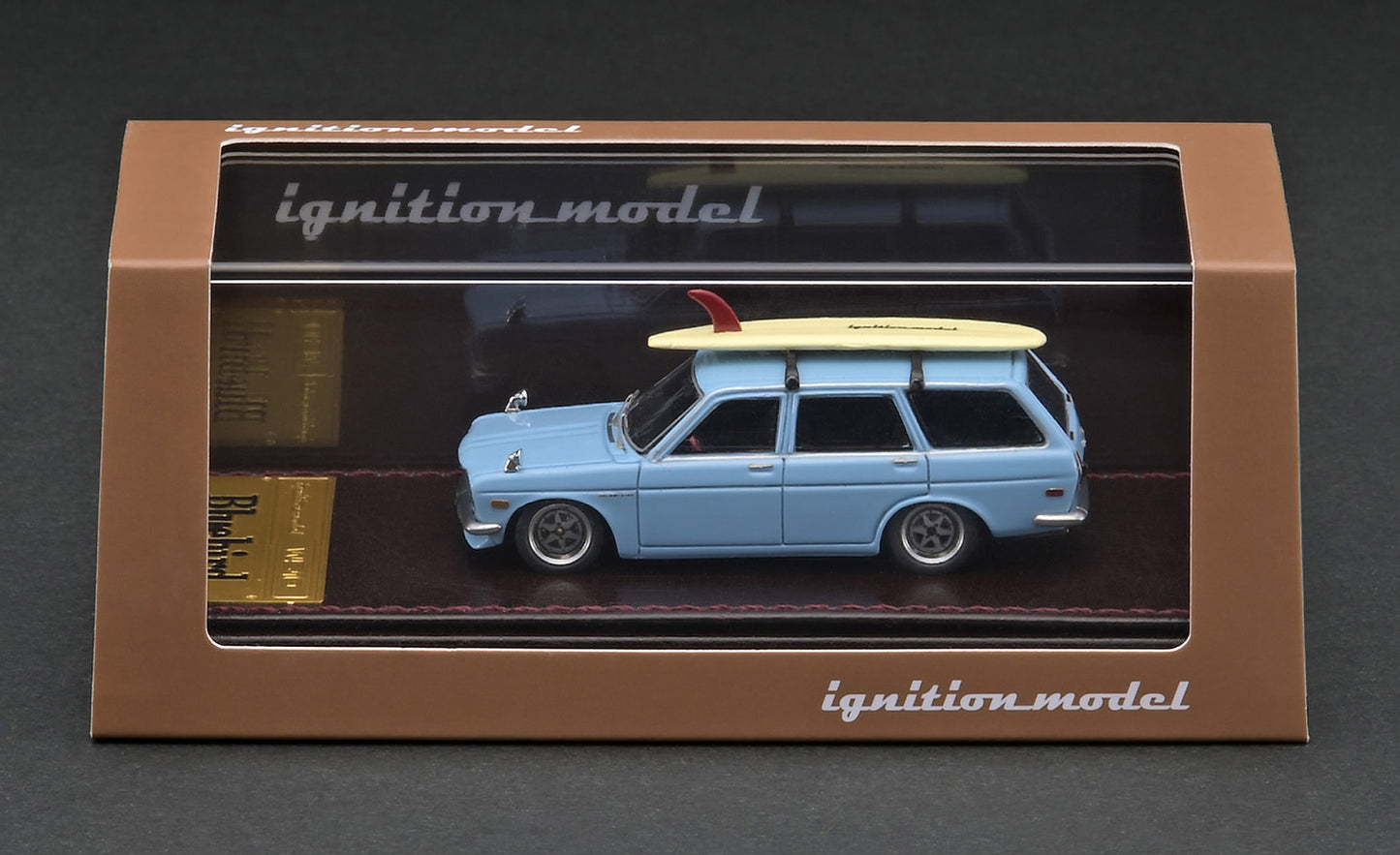 Ignition Model 1:64 HIGH-END RESIN MODEL IG2884 Datsun Bluebird (510) Wagon Light Blue